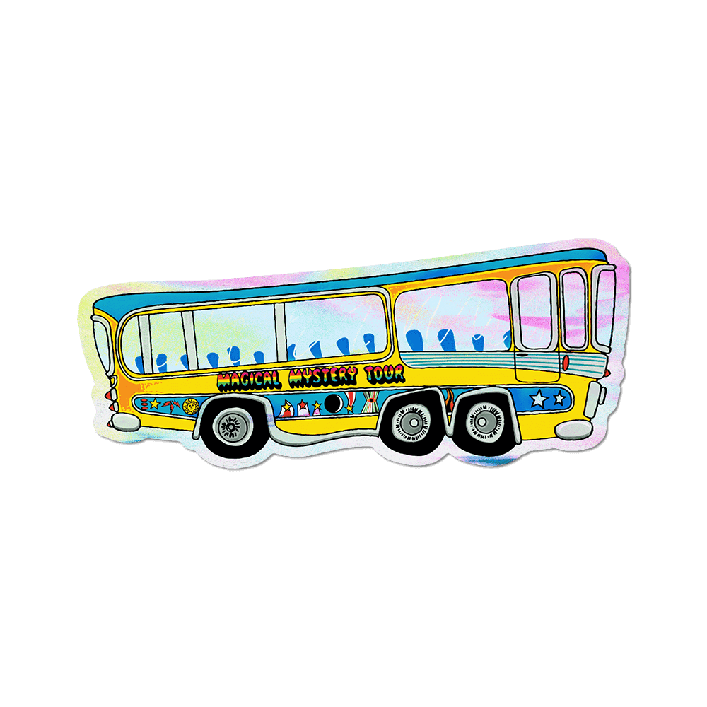 Magical Mystery Tour Bus by The Beatles - Die-Cut Sticker