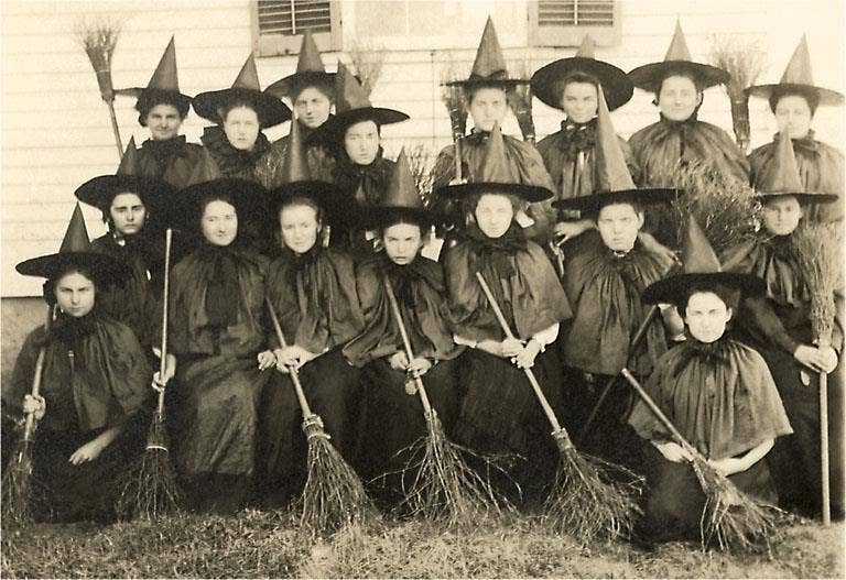 Postcard HW-145 School for Witches