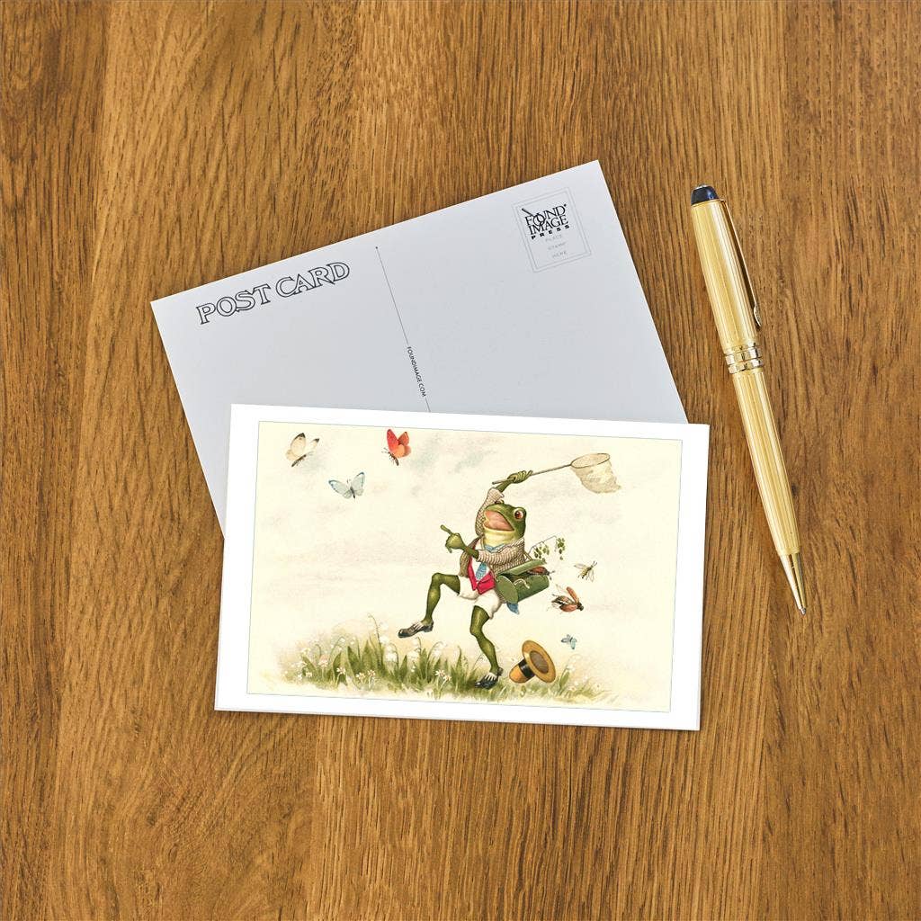 Postcard IS-48 Frog Lepidopterist