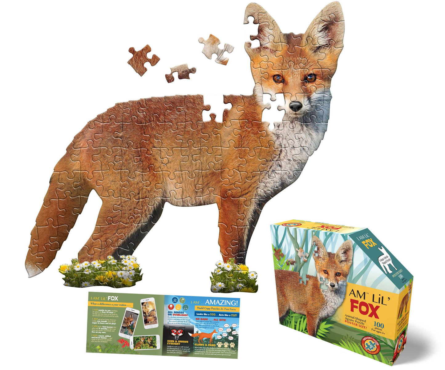 I AM Lil FOX 100 piece jigsaw puzzle - gift