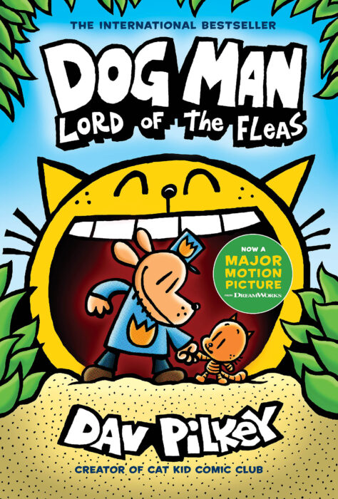 Dog-Man: Lord of the Fleas (Dog Man, #5) by Dav Pilkey (Hardcover Graphic Novel)