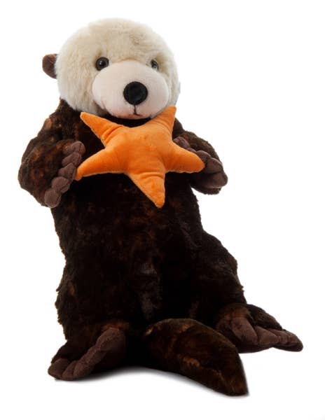 Jumbo Eco-Plush Sea Otter with Starfish – 32"
