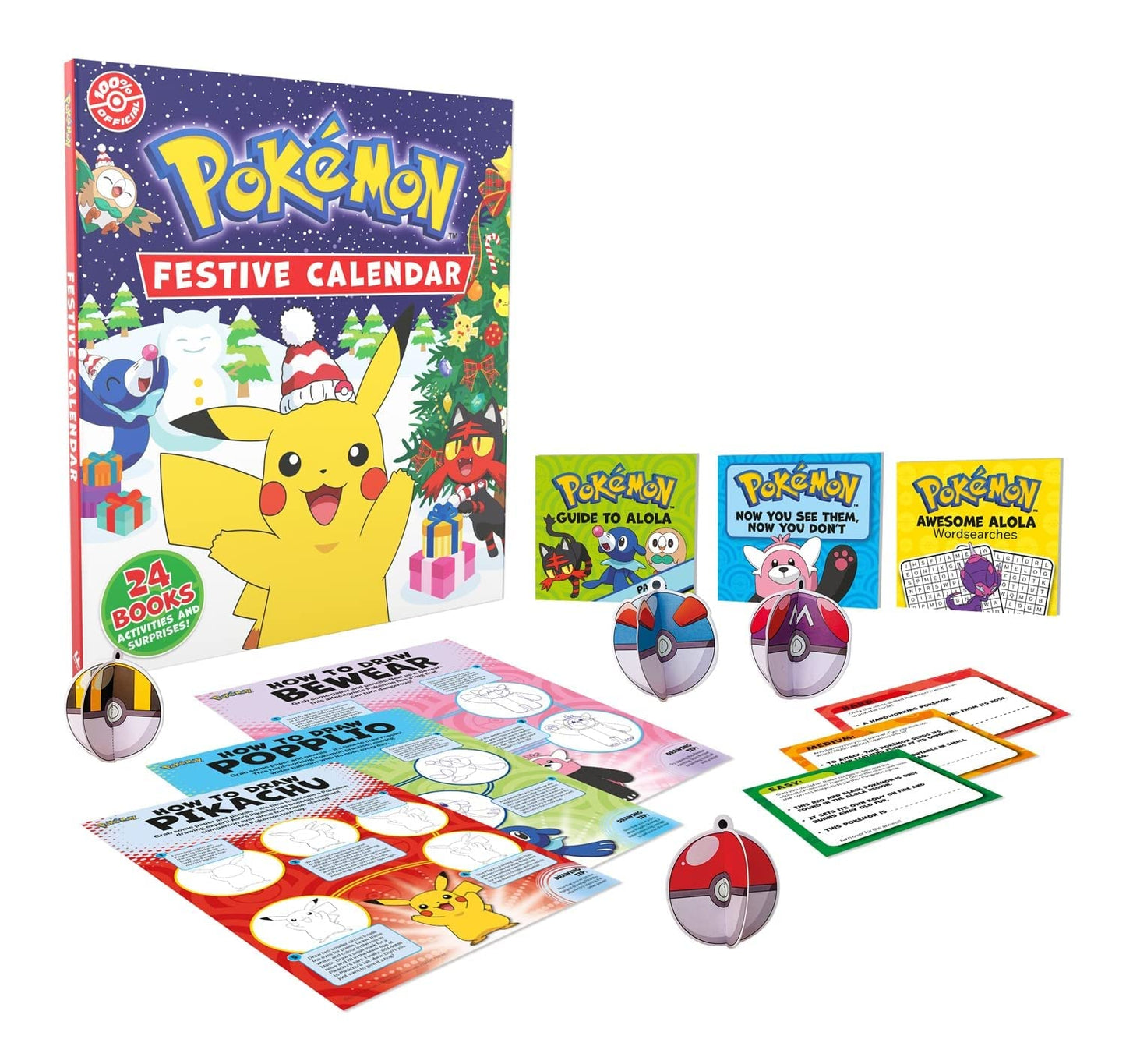 Pokémon Festive Advent Calendar (Contains 24 Mini Books)