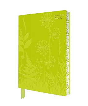 Flower Meadow 2027 Artisan Art Vegan Leather Diary Planner