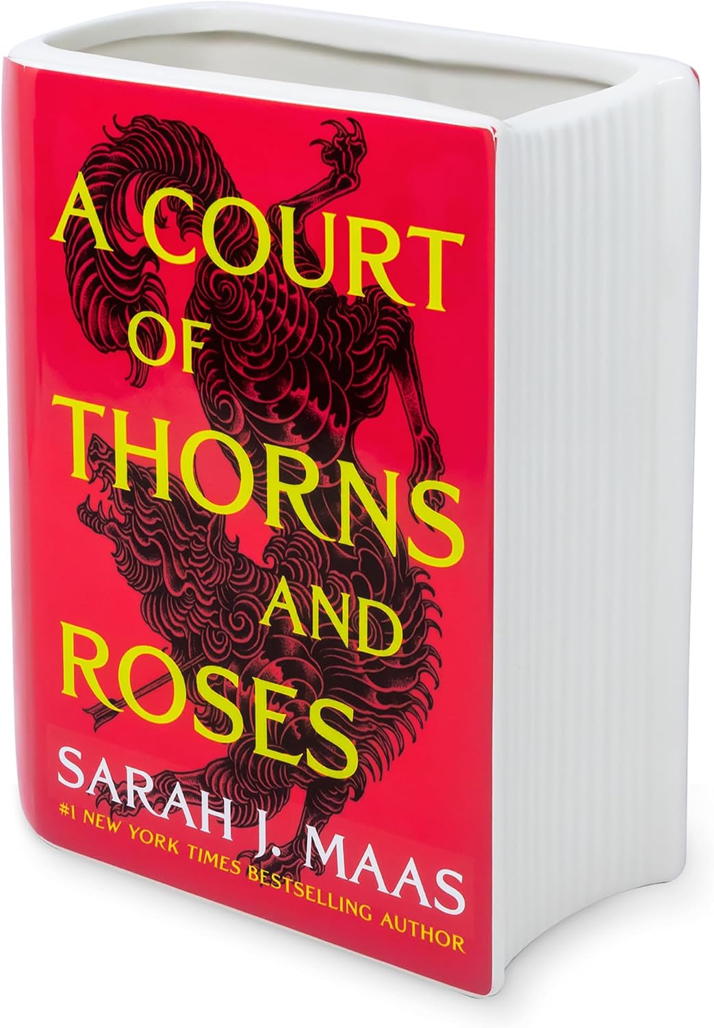 A Court of Thorns and Roses Large Ceramic Book Shaped Vase