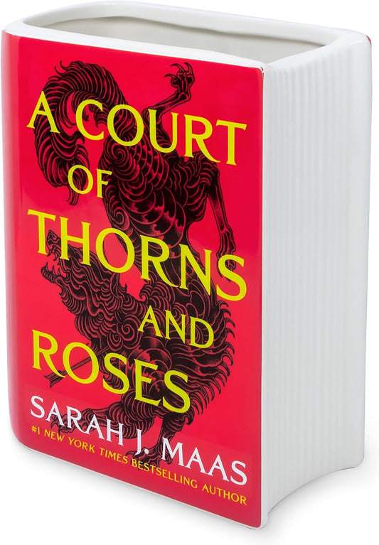 A Court of Thorns and Roses Large Ceramic Book Shaped Vase
