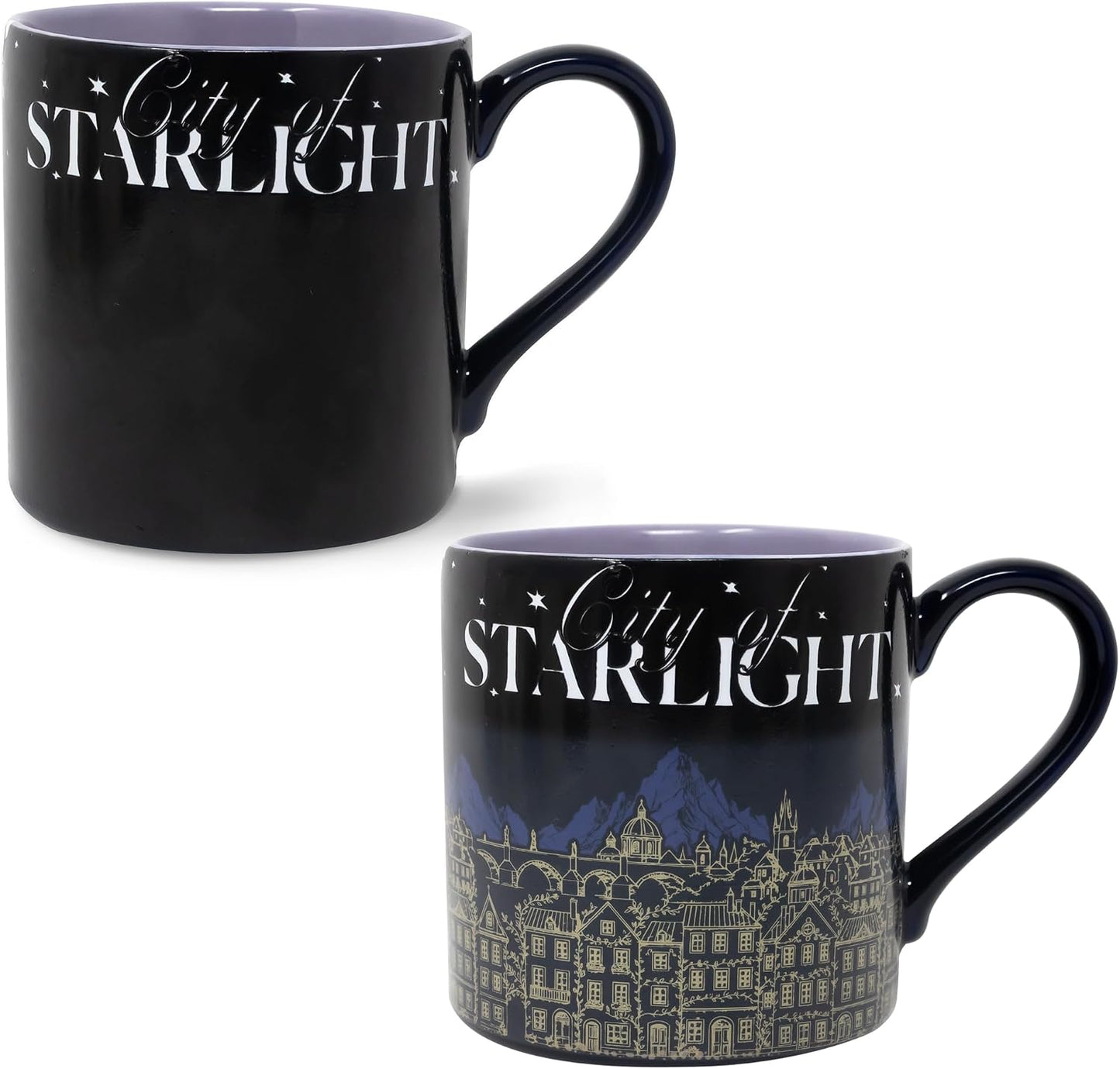Sarah J. Maas A Court of Thorns and Roses Series Color Changing 14 oz Ceramic Mug, Officially Licensed Velaris Cup with Heat Reveal the City of Starlight