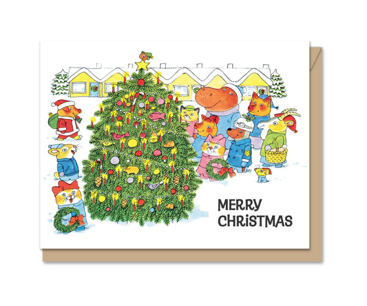 A2 | Holiday Greeting Card | Christmas Carolers