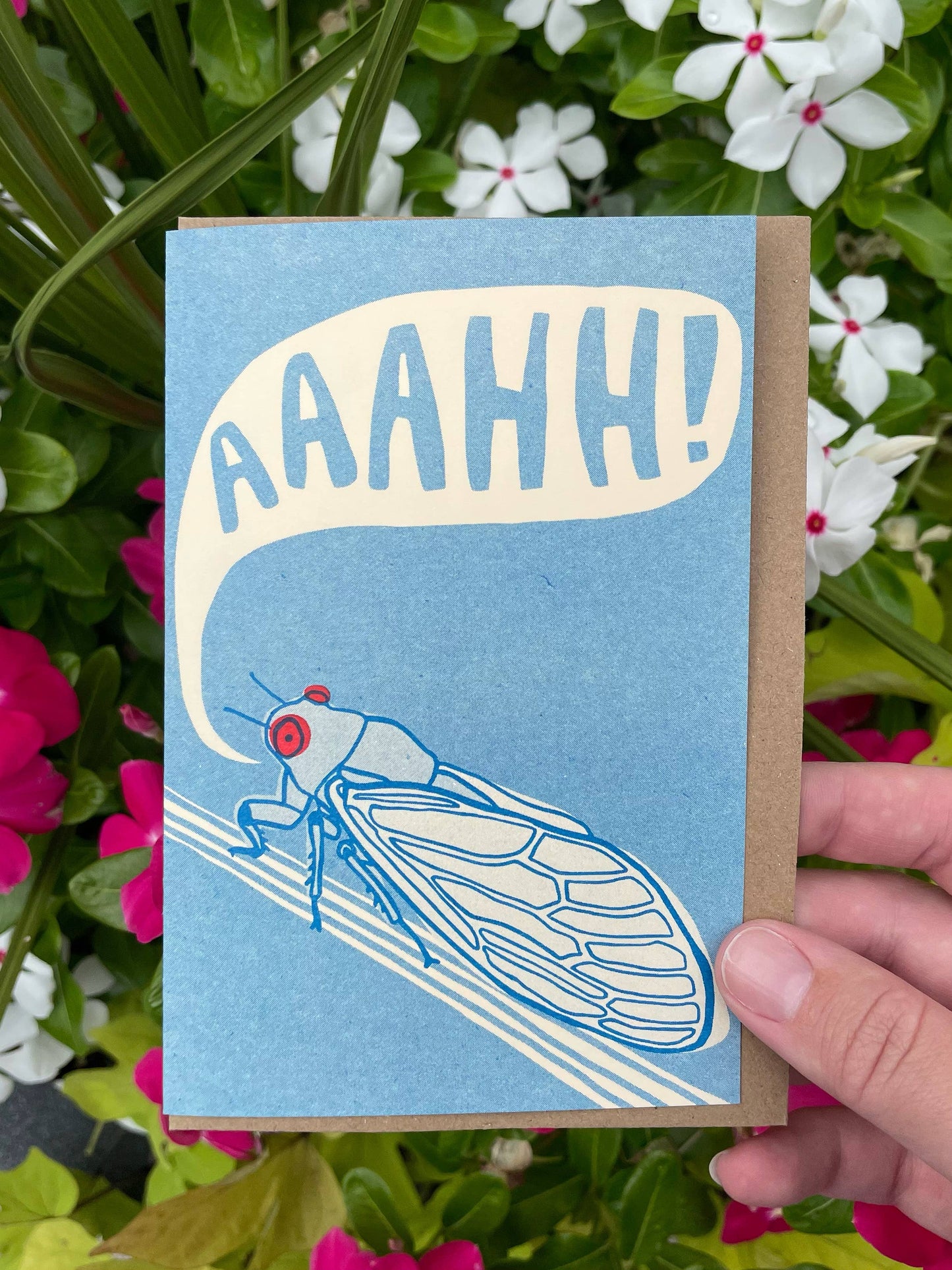 Screaming Cicada Greeting Card