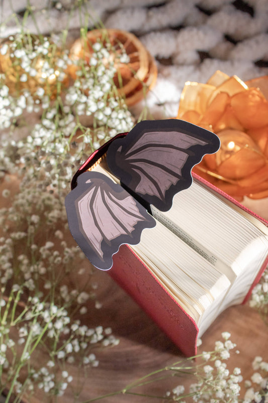 3D Bat Wings Bookmark | Soft Touch
