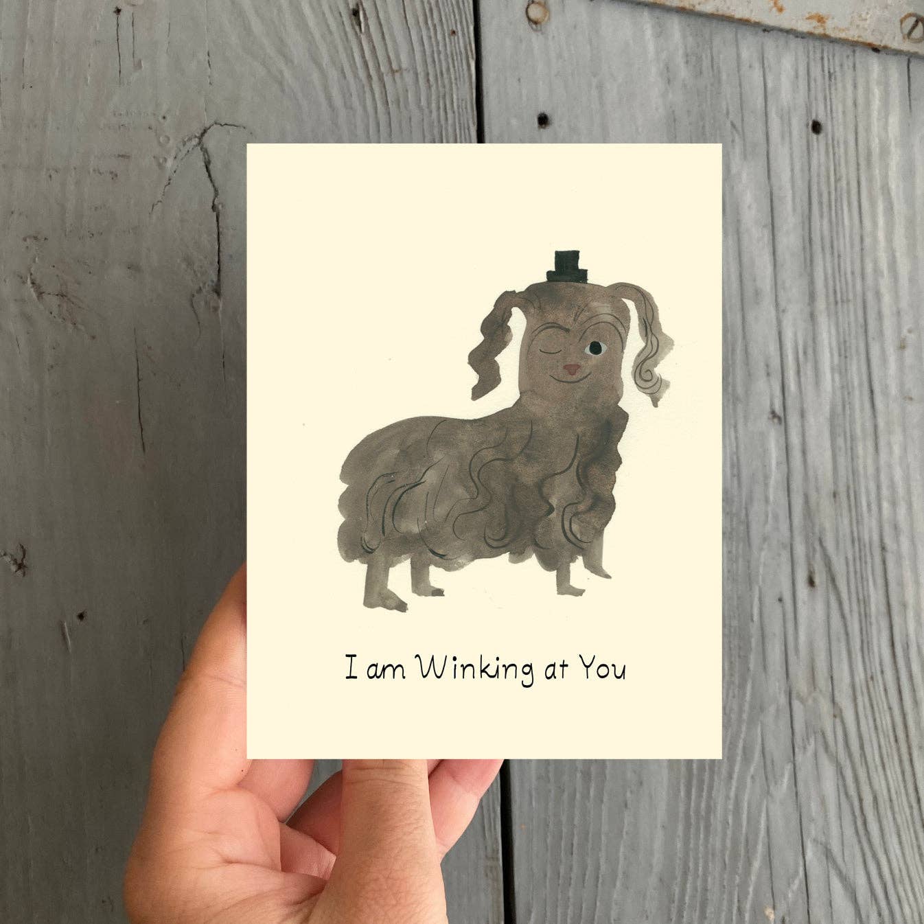 Winking At You Greeting Card