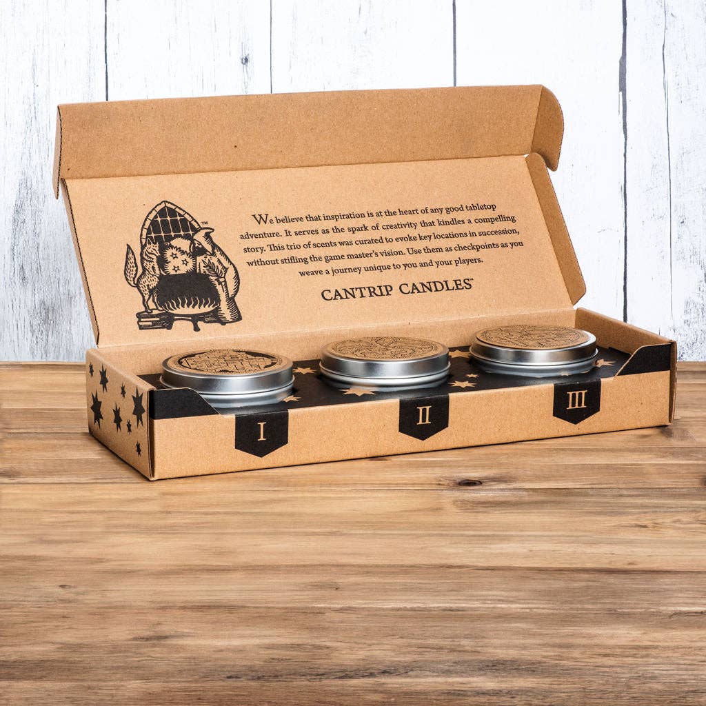 Stealth Adventure Triptych Candle Game Set