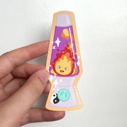 Calcifer Lava Lamp Bubble-free sticker