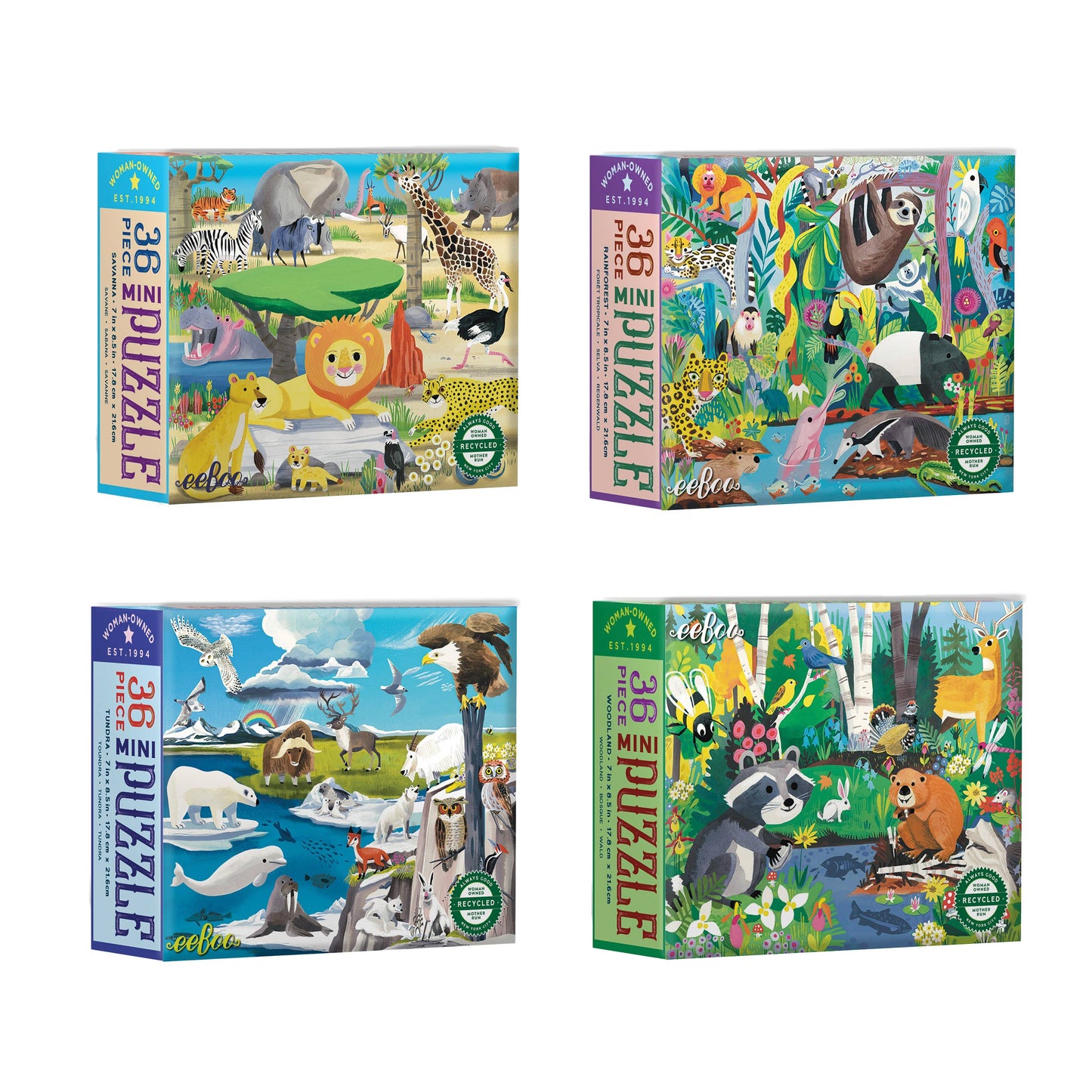 Wild Habitats Miniature Puzzle Assortment