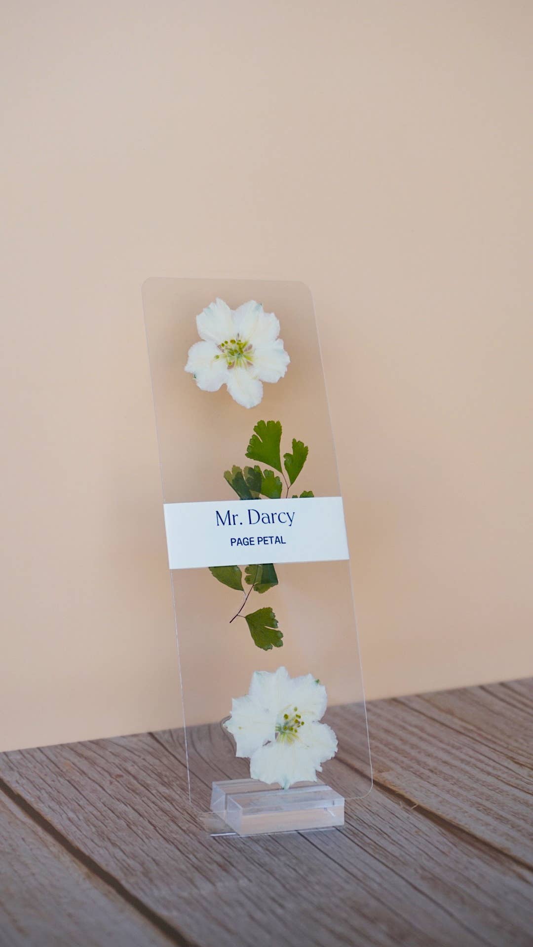 Mr. Darcy Page Petal Bookmark