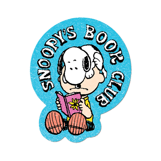 Snoopy's Book Club - Die-Cut Sticker