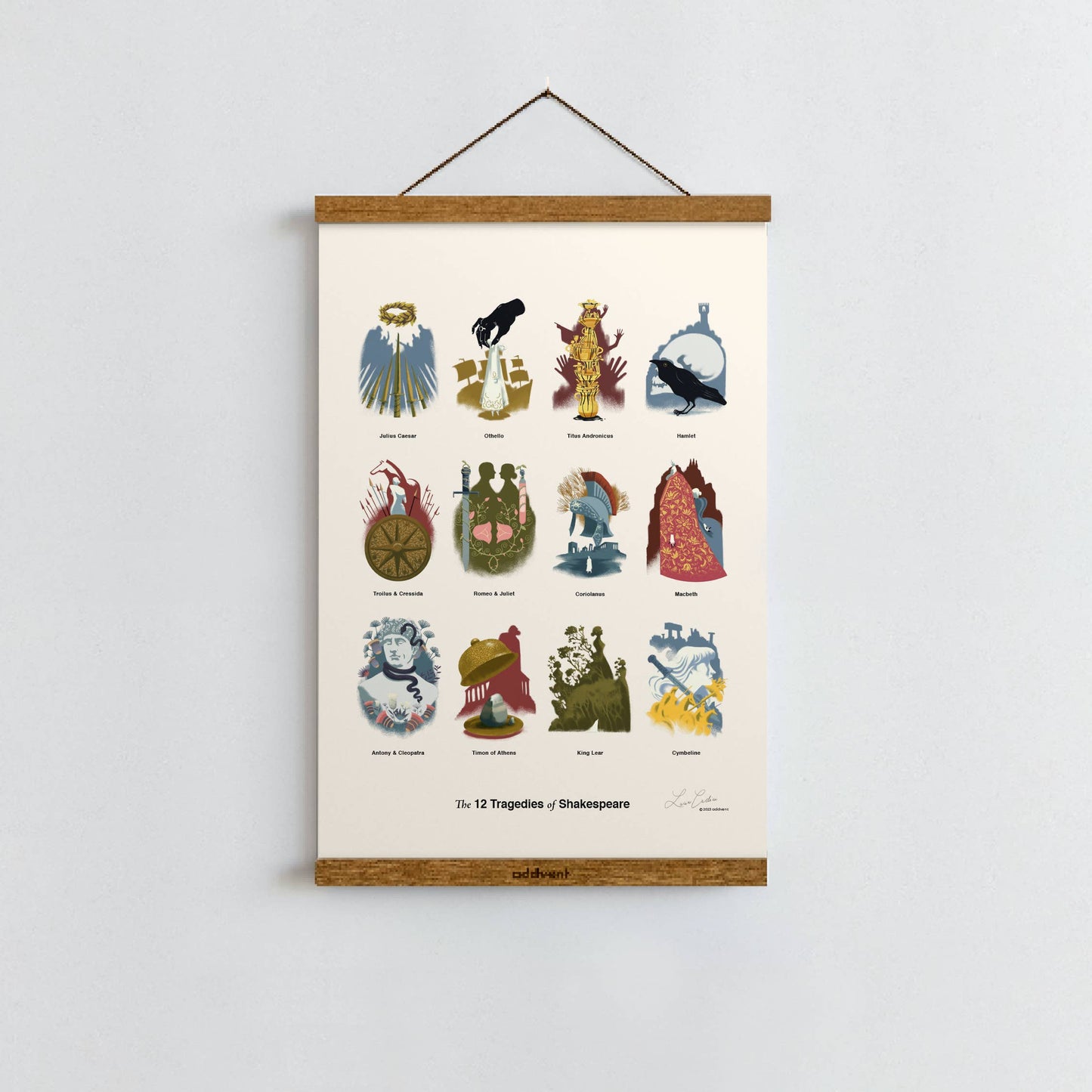 Tragedies of Shakespeare / Poster Art Print