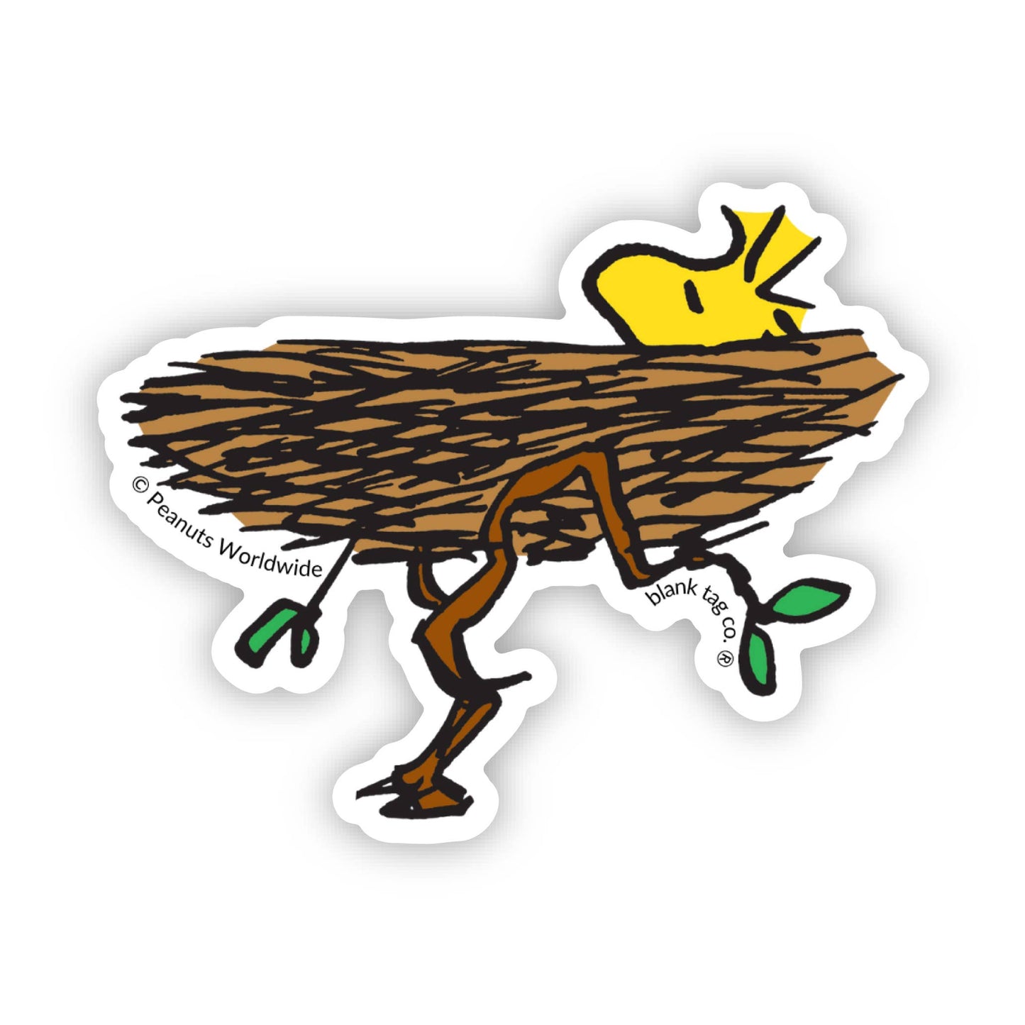 Peanuts® Waterproof Sticker - Nesting Woodstock