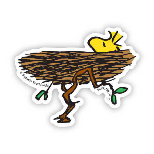 Peanuts® Waterproof Sticker - Nesting Woodstock