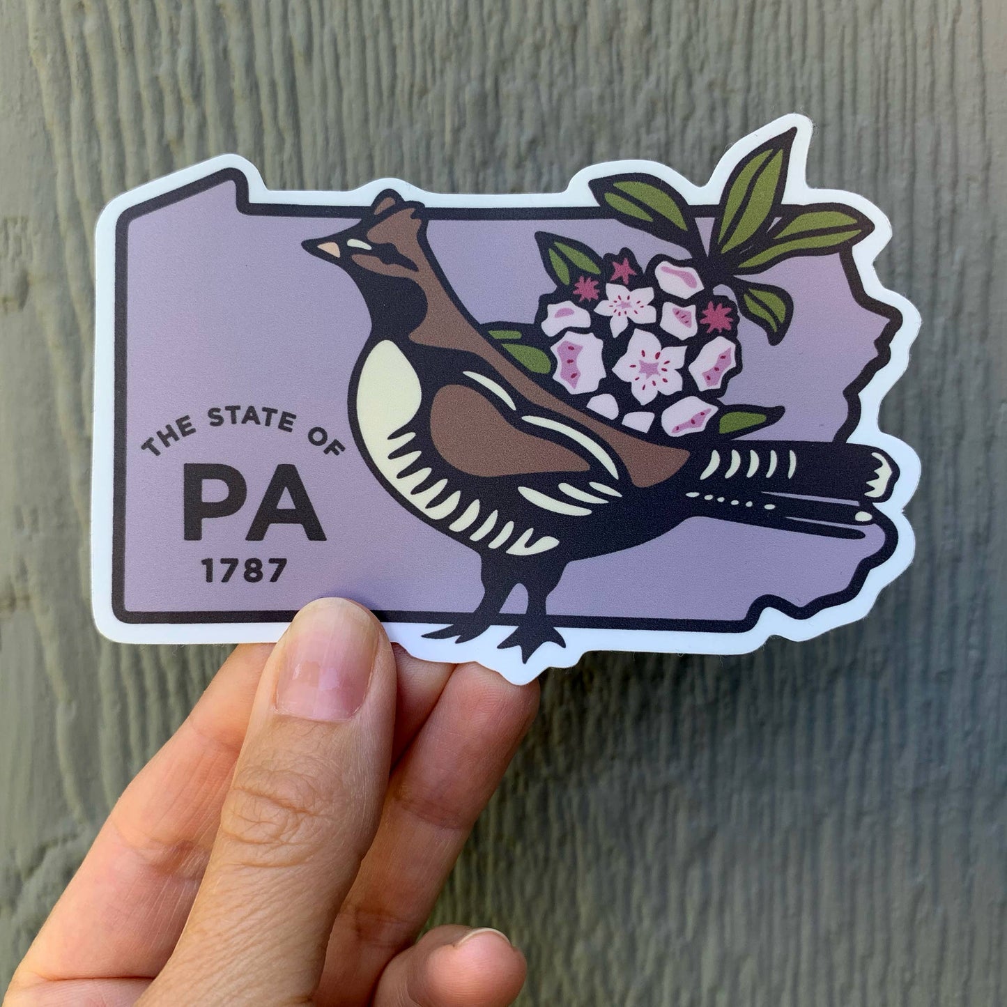 State of Pennsylvania Bumper Sticker / Vinyl Decal