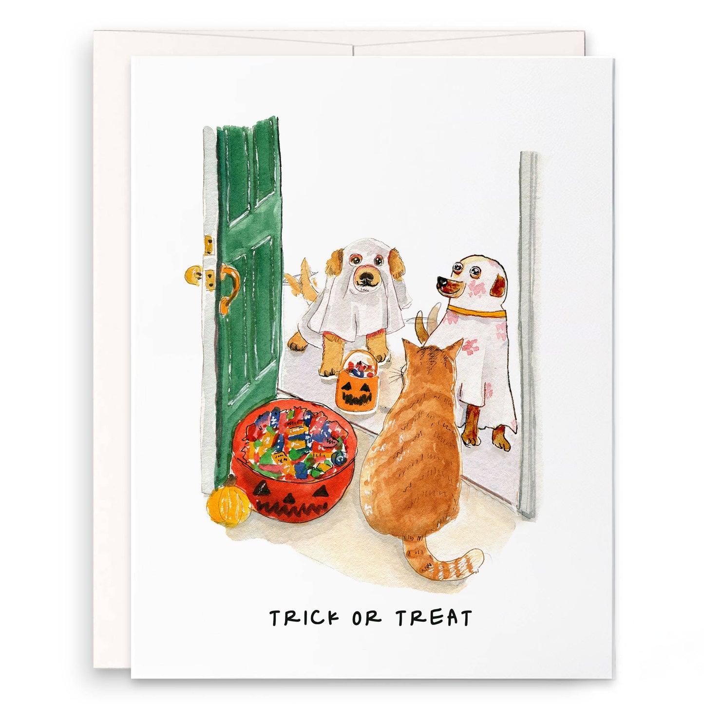 Trick Or Treat - Funny Halloween Card