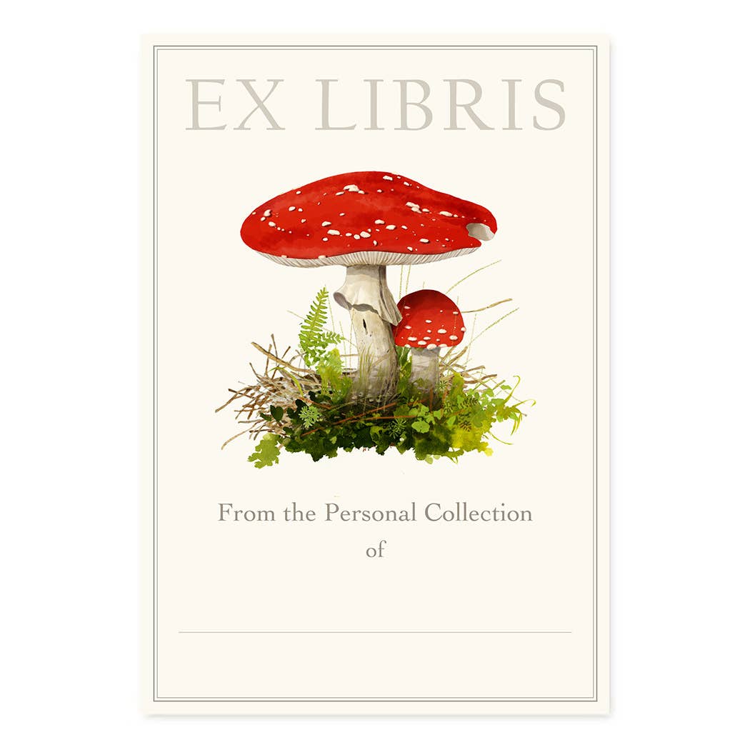 Amanita Muscaria - Fill-in Bookplates - Mushrooms