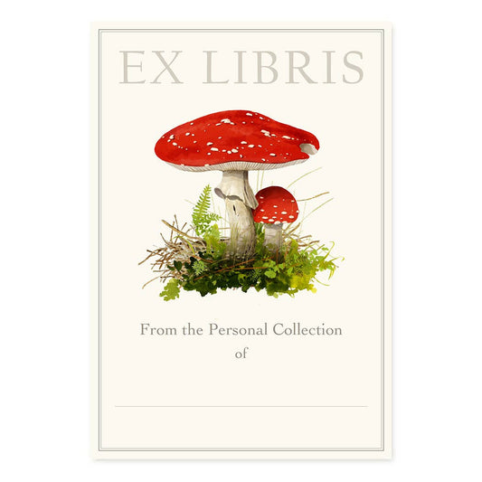 Amanita Muscaria - Fill-in Bookplates - Mushrooms