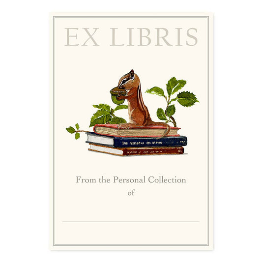 Nuts for Reading - Fill-in Bookplates - Chipmunks