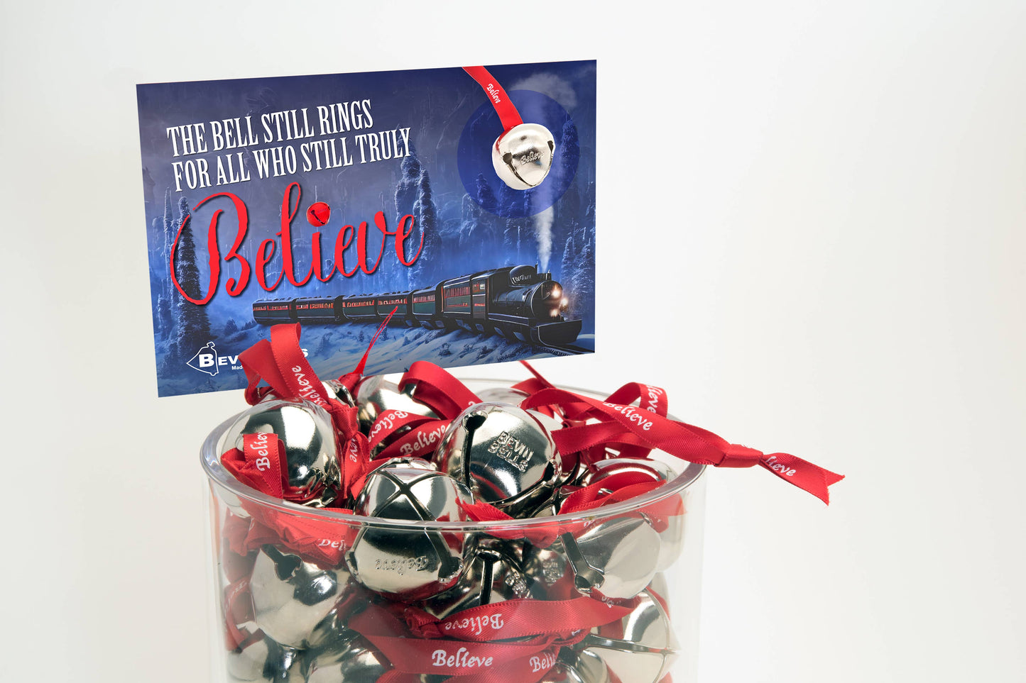 "Believe" Silver Sleigh Bell