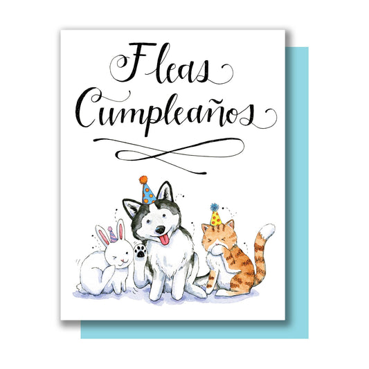 Fleas Cumpleaños Birthday Card