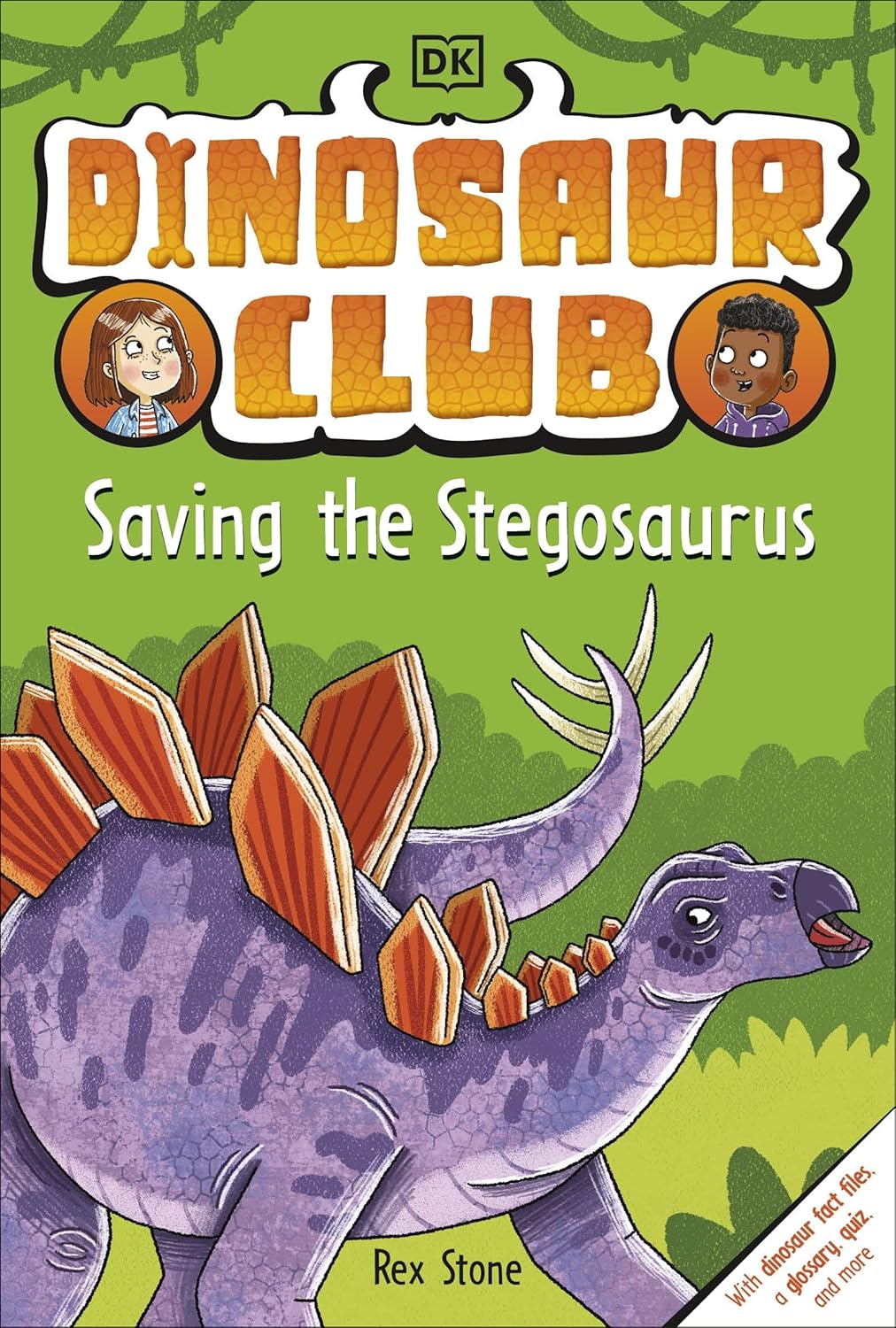 Saving the Stegosaurus (Dinosaur Club, Book 3) by Rex Stone (Paperback)