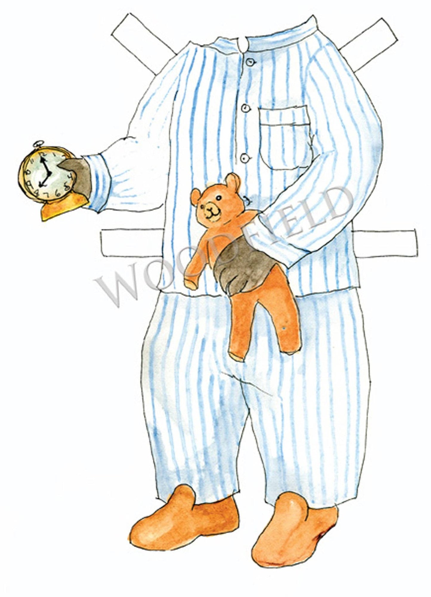 #3000 - Cedric Bear Paper Doll Kit