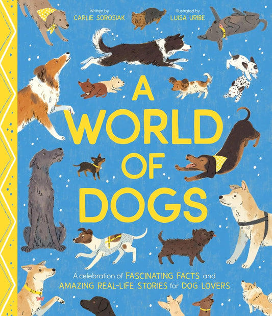 A World of Dogs by Carlie Sorosiak; Illustrated by Luisa Uribe