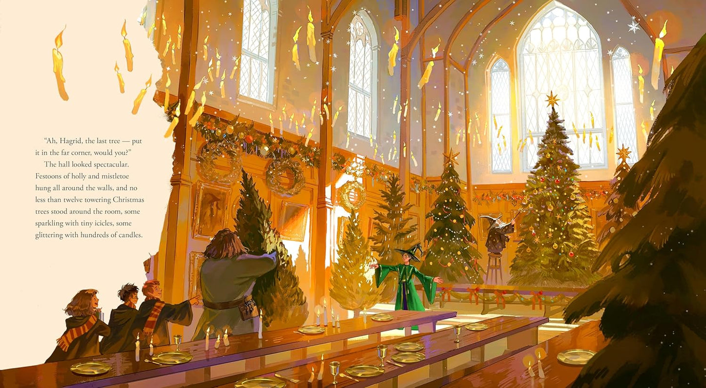 Christmas at Hogwarts by J.K. Rowling; Illustrated by Ziyi Gao (Hardcover)