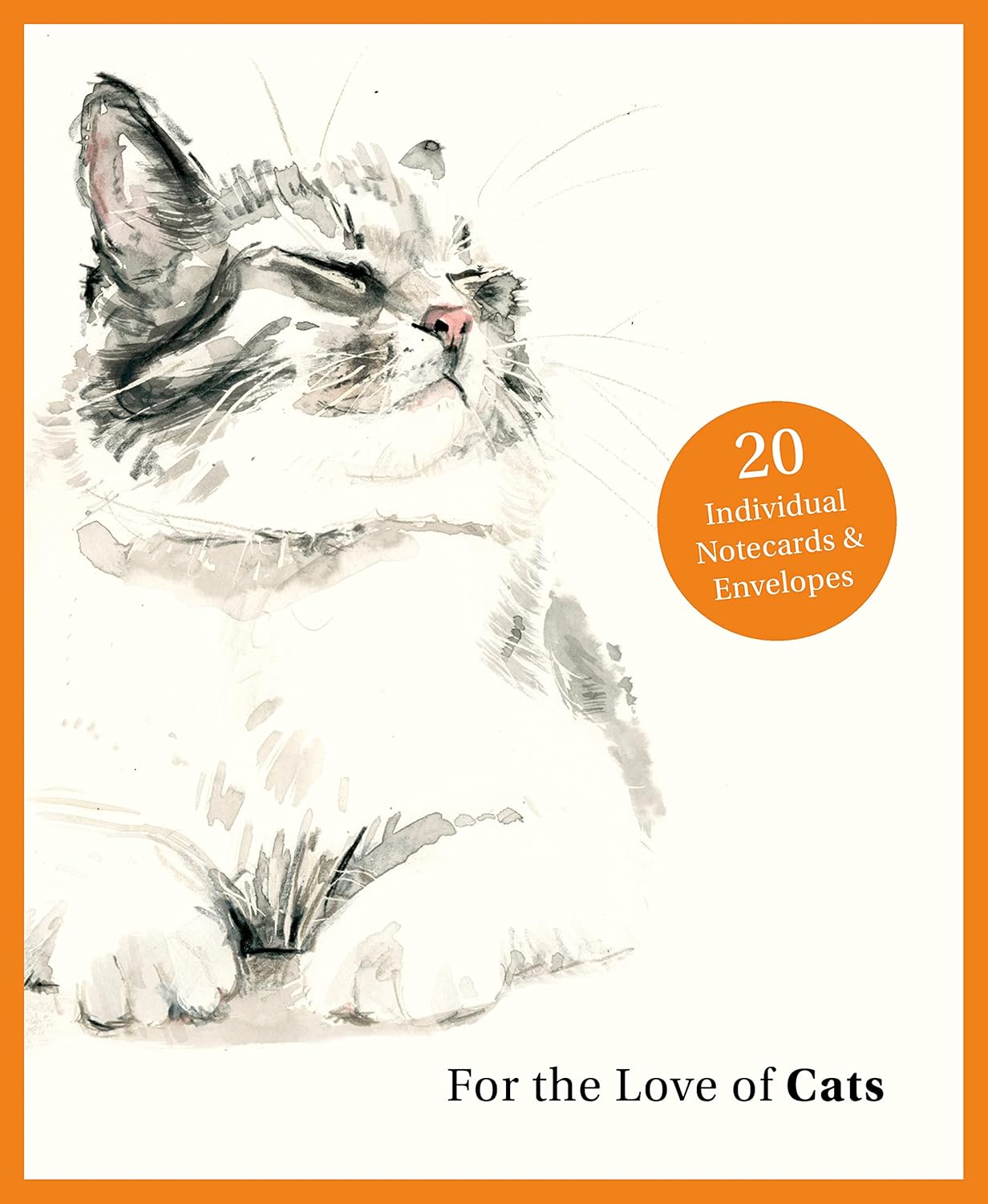 For the Love of Cats (20 Individual Notecards & Envelopes)