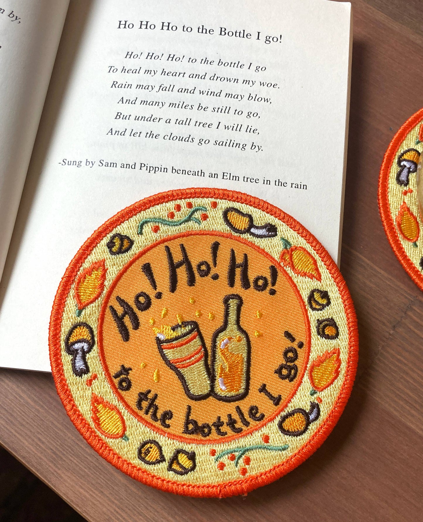 Ho! Ho! Ho! Hobbit Patch Coaster