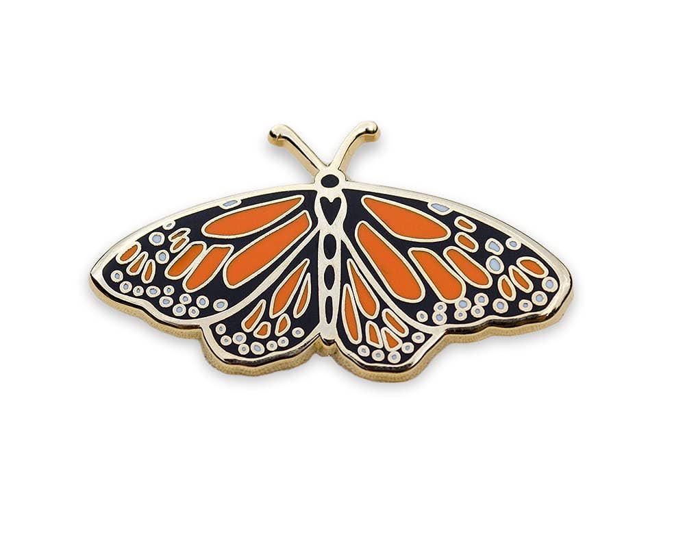 Monarch Magic: Enamel Butterfly Pin for Nature Lovers