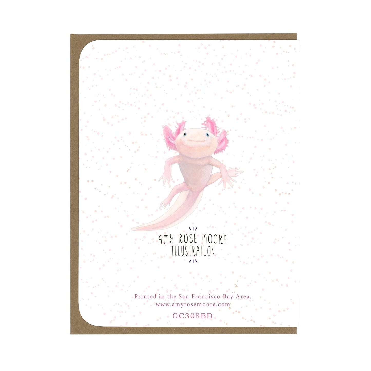 BIRTHDAY - Axolotls - Greeting Card
