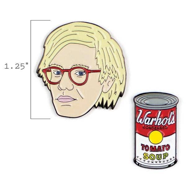 Warhol & Soup Can Pins