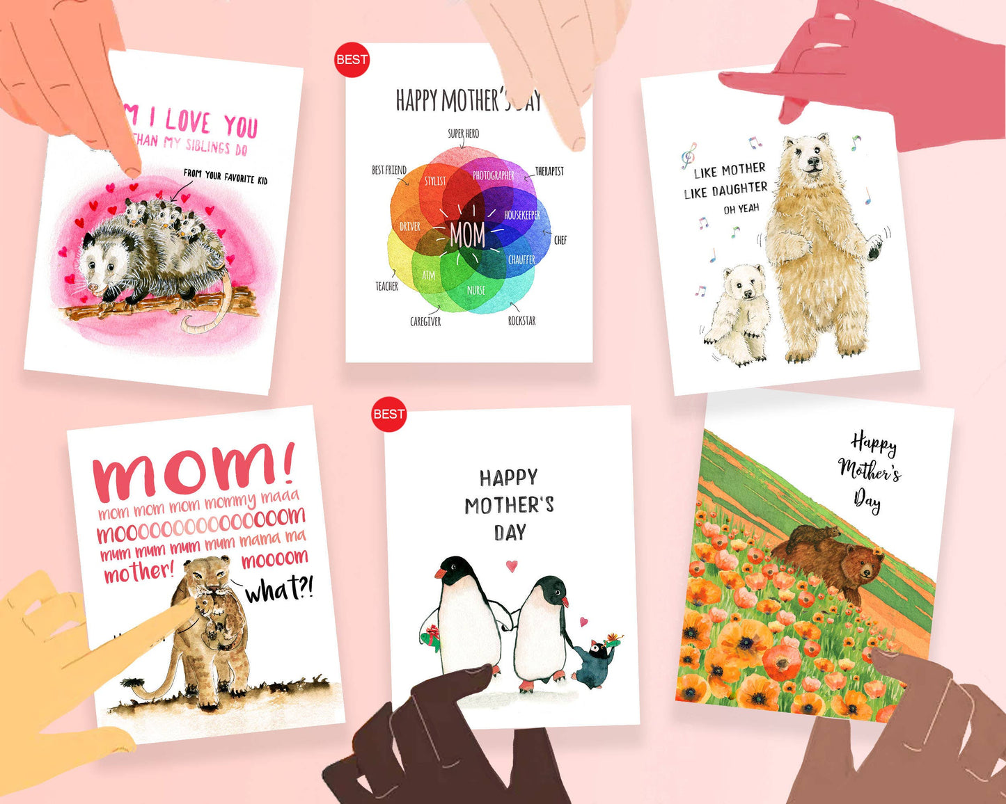 Raise Grand Kitty - Funny Mother's Day Card