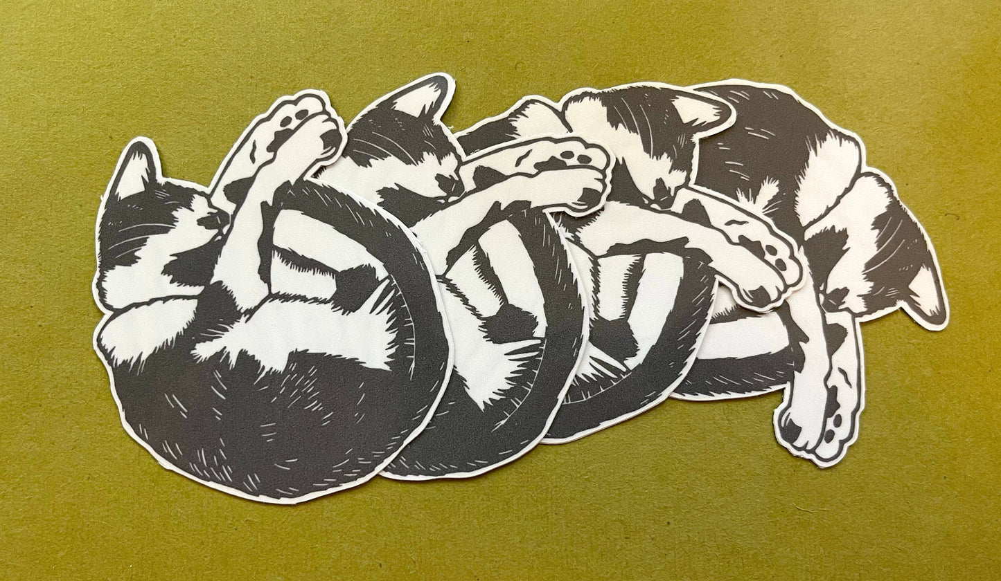 Sleeping Cat Sticker