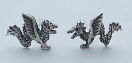 Dragon Earrings - sterling silver Natural History