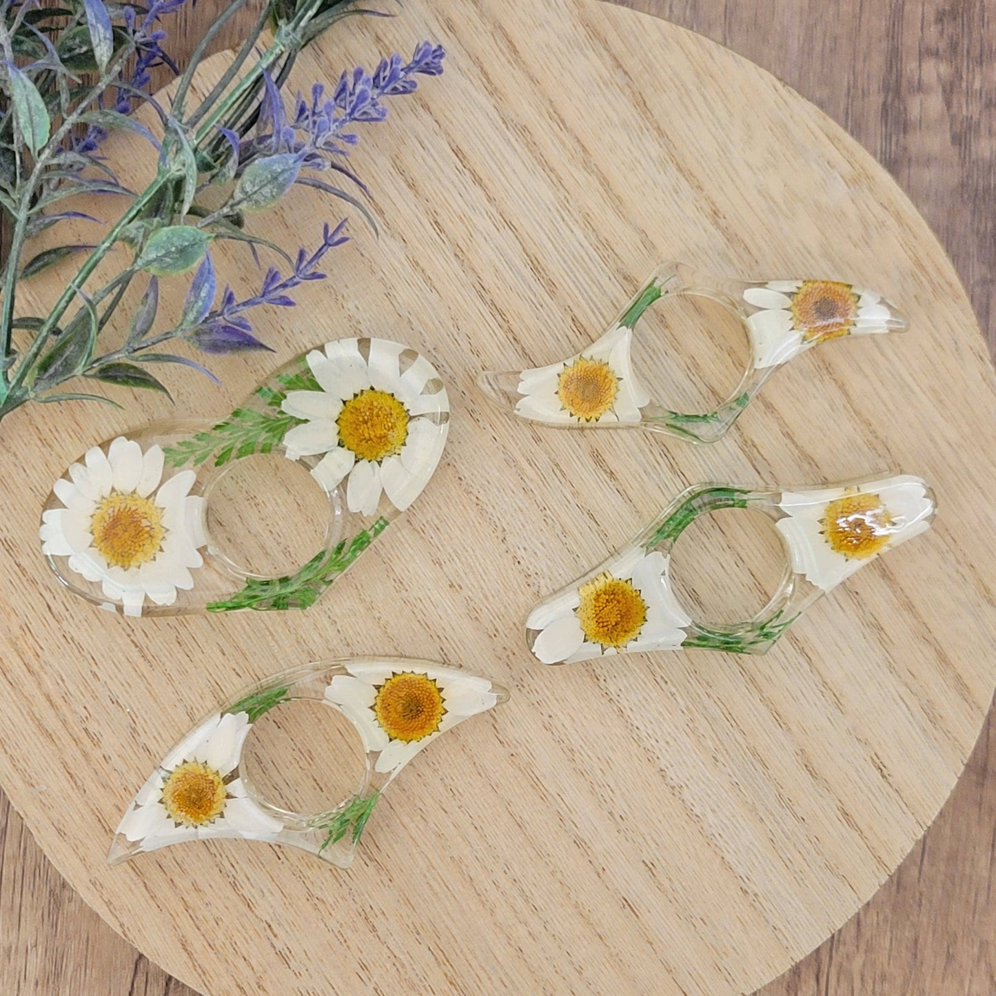 Floral Book Page Holder (White)