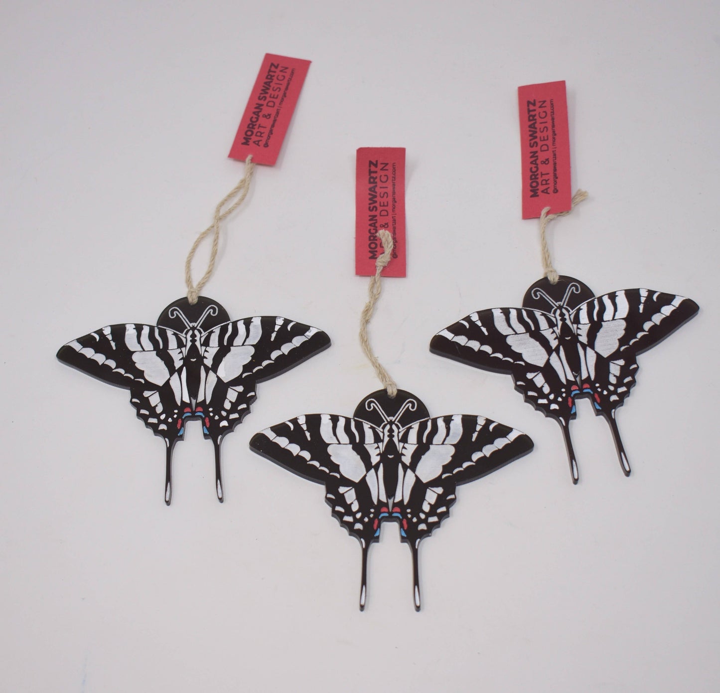 Zebra Swallowtail Butterfly  Ornament
