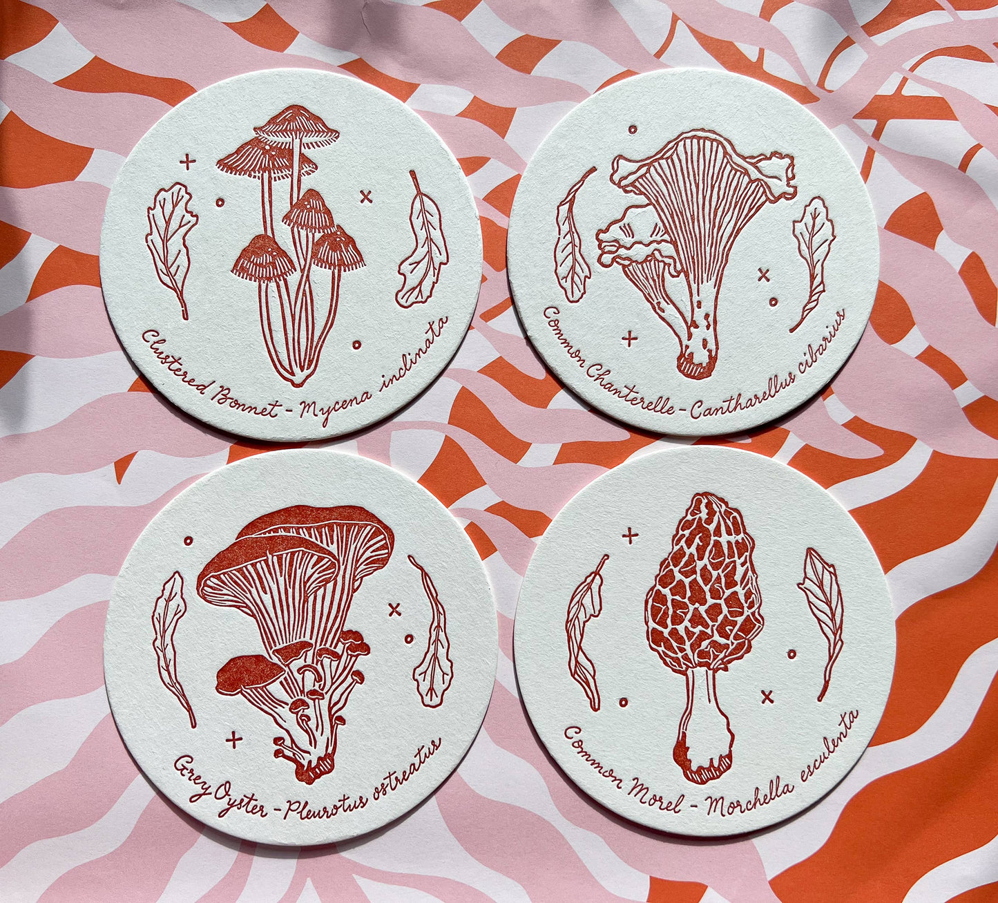 Mushroom coasters set