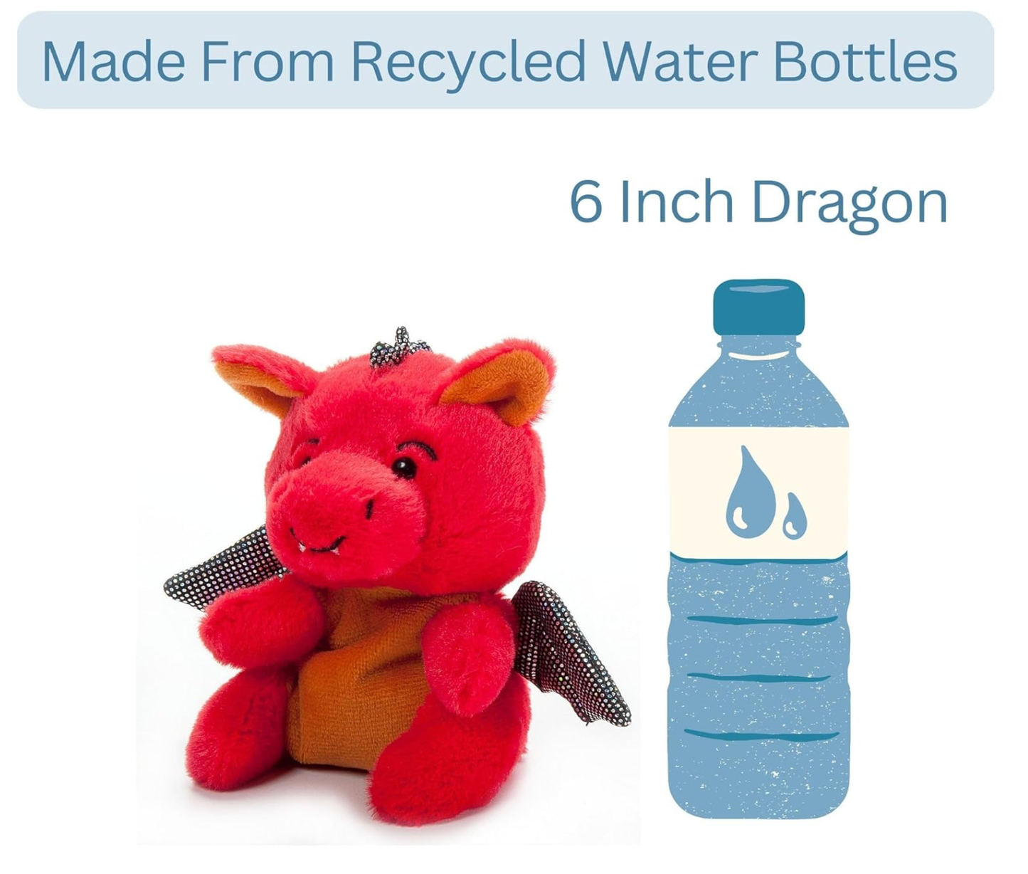 6" (15cm) Nuggetz Dragon Red