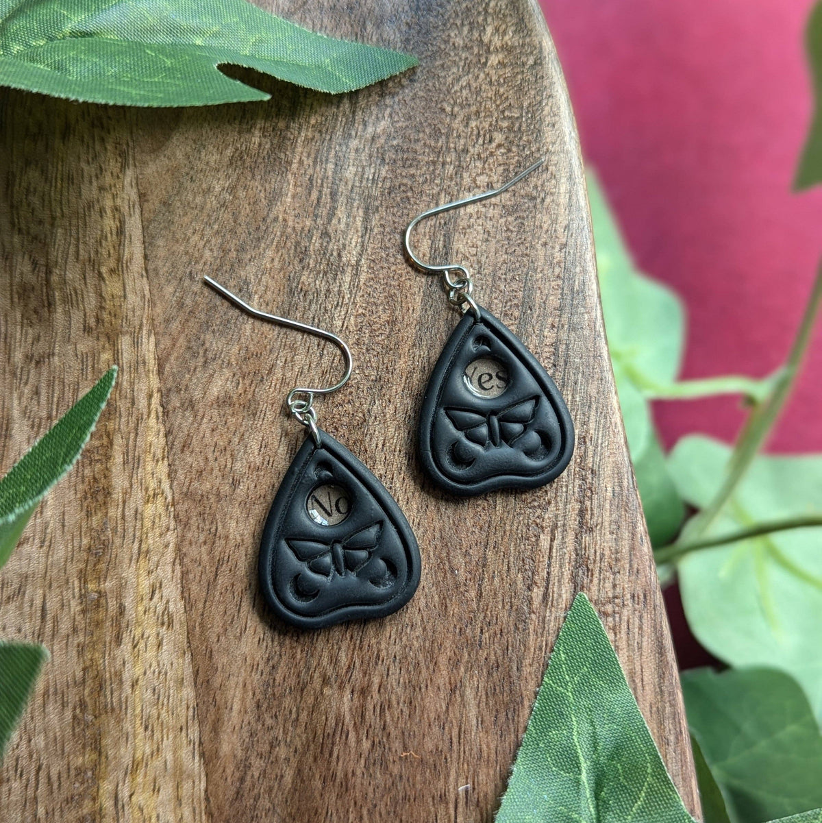 Planchette Dangles - Handmade Witchy Polymer Clay Earring