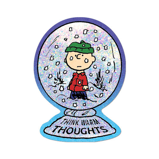 Think Warm Thoughts for Winter - Die-Cut Sticker