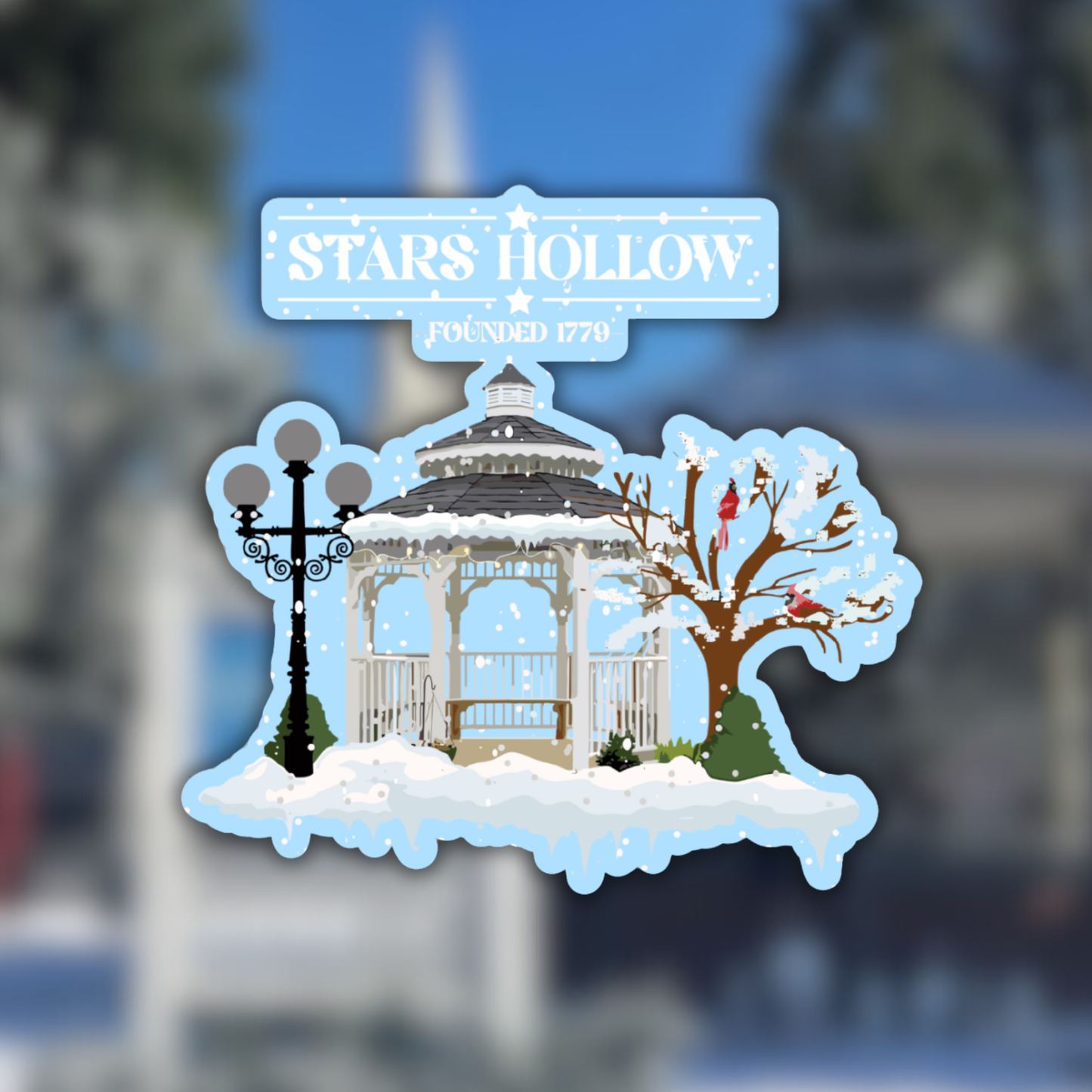 Gilmore Girls Stars Hollow Town Gazebo Sticker