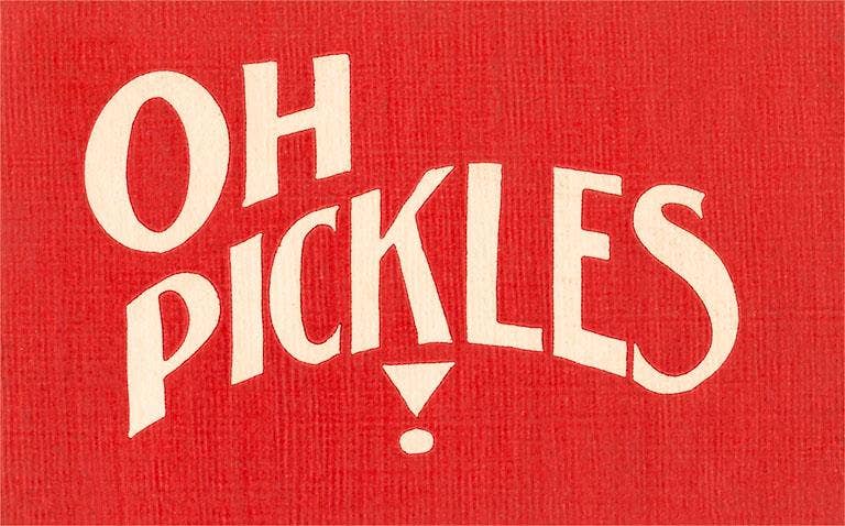 Postcard SQ-142 Oh Pickles